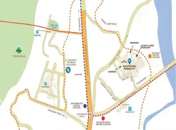 Kalpataru Park City location map, Thane